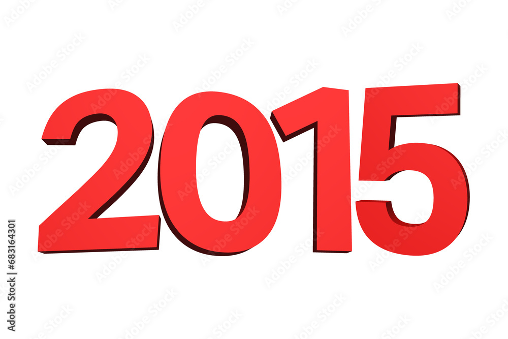 Digital png illustration of red 2015 text on transparent background Digital png illustration of red 2015 text on transparent background