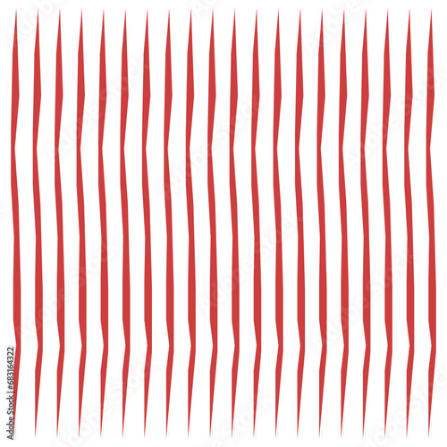 Digital png illustration of red vertical lines repeated on transparent background
