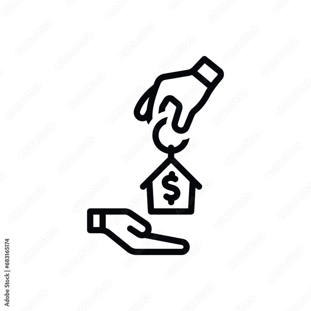 Black line icon for liability Black line icon for liability