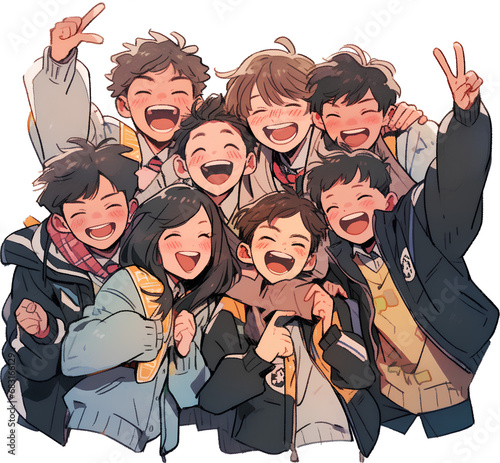 Cartoon of students