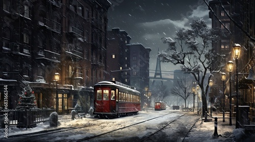 winter in the city ,Winter Graphics, Winter Graphics image idea, Illustration