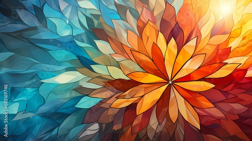 Groovy Kaleidoscope abstract background