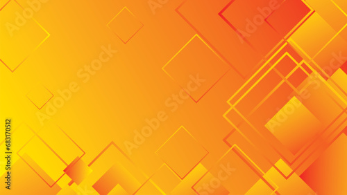 orange autumn background, halloween and Thanksgiving color, abstract background with angled lines, blocks, squares, diamonds, rectangles and triangle shapes layered in checkered style abstract patter