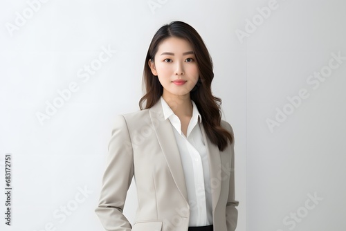 Free Download Confident Businesswoman in Formal Attire Posing for Professional Headshot Photograph. Generative AI - GFXLoad