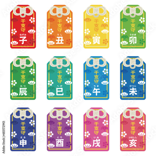 十二支　干支のお守りセット