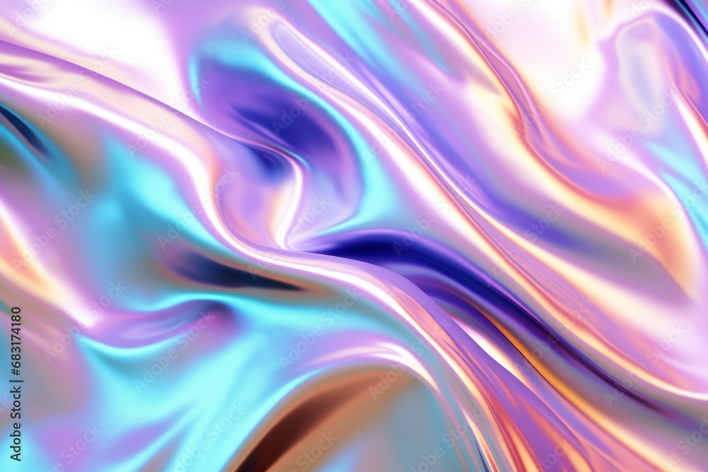 Abstract background 3D shiny plastic waves with pastel unicorn textures. Abstract background 3D shiny plastic waves with pastel unicorn textures.