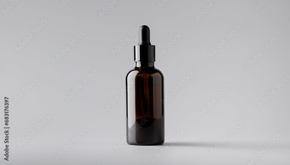 Dropper glass Bottle Mock-Up. Сosmetic pipette on white background. Dropper glass Bottle Mock-Up. Сosmetic pipette on white background.