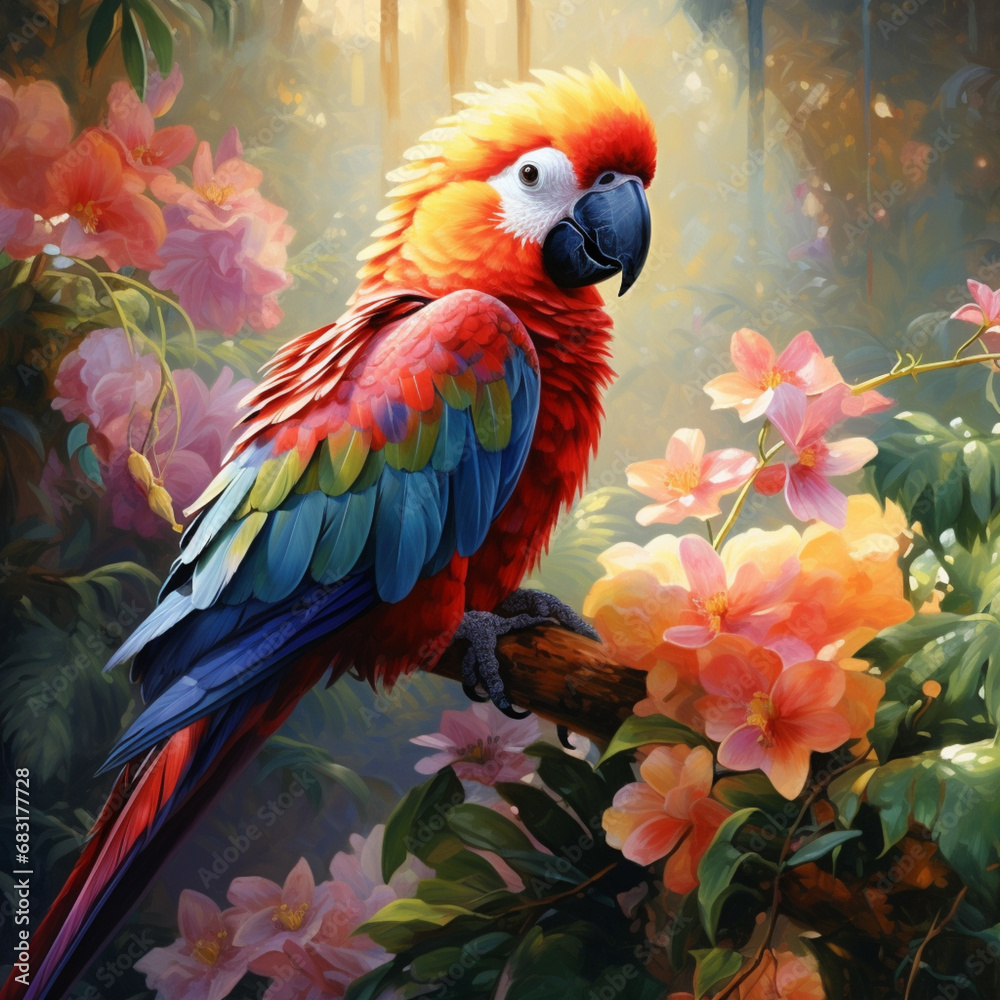  Jewels of the Tropics: A Kaleidoscope of Exotic Parrots