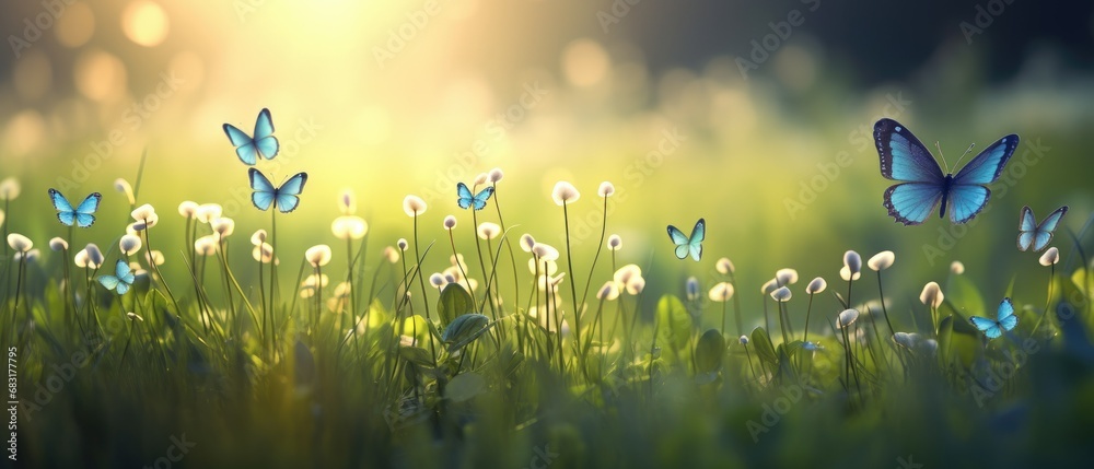 spring meadow with flowers spring meadow with flowers