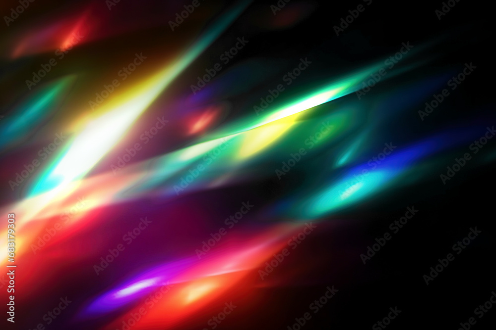 Blur colorful warm light on black background Light effect Blur colorful warm light on black background Light effect
