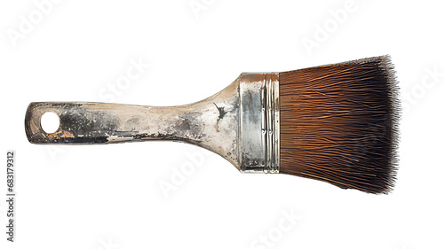 Paint Brush isolated on white png transparent background