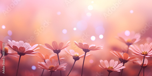 pink flowers background,Elegant Florals for Creative Designs.AI Generative 
