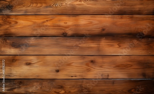 Rustic Wooden Wall with Warm Brown Stain Texture for Interior Design and Home Decor Generative AI