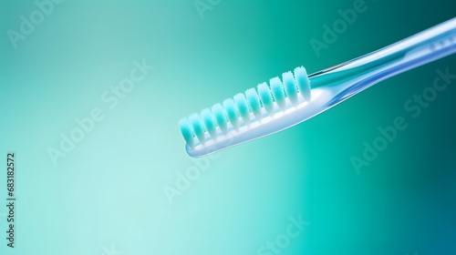 Blue Bristled Toothbrush for Effective Oral Hygiene and Fresh Breath Generative AI