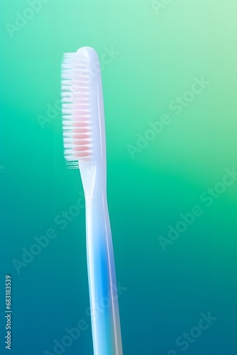 Blue Bristled Toothbrush for Effective Oral Hygiene and Fresh Breath Generative AI