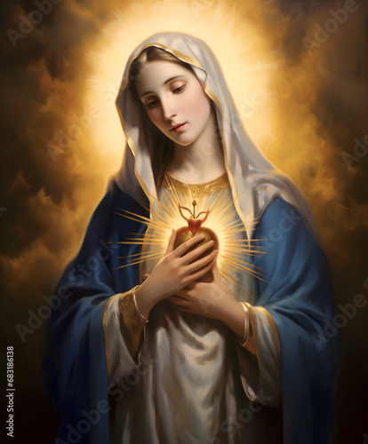 Immaculate heart of virgin Mary, mother of god