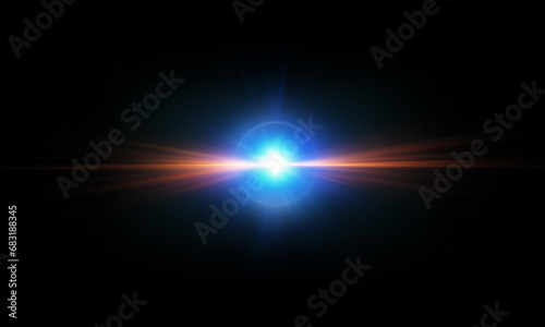 Light effect ray shining sun bright flash Special lens flare