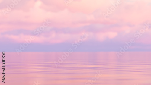 Panoramic sea skyline beach. Amazing sunrise beach landscape. Panorama of tropical beach seascape horizon. purple sunset sky light tranquil relax summer seascape background © Celt Studio
