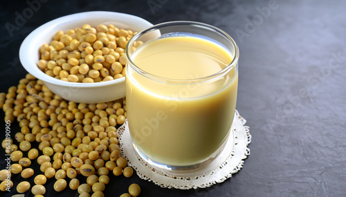 Soy Milk is a Beverage Made From Soy Bean, Called Milk Because it is Yellowish White Similar to Milk. Healthy Alternative for Non-Dairy Milk.
