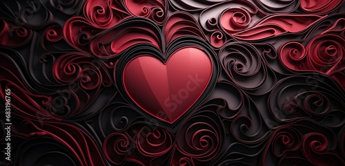 Love's geometry unfolds in a Valentine's Day spectacle, a seamless fusion of intricate patterns captured by an HD lens