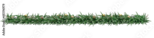 christmas green grass isolated on white