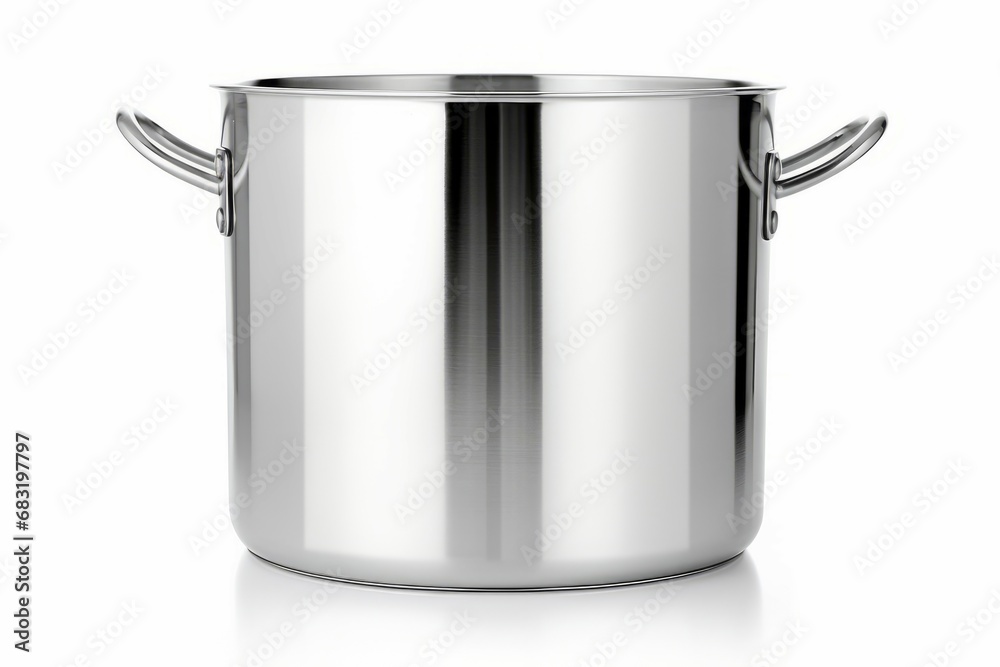 Stainless Steel Bucket Isolated on white Stainless Steel Bucket Isolated on white