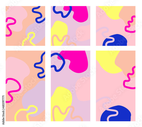 Bright background with colourful pattern