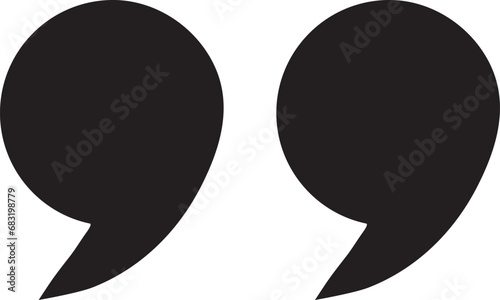 Double quote icon design.