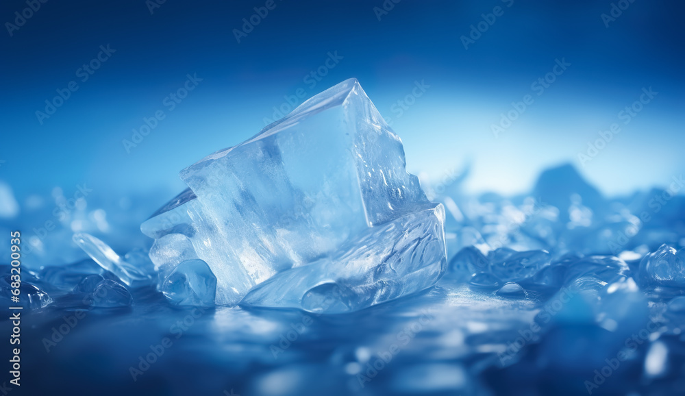 Ice rock podium or product display placement.ice stone design background.for food and drink or cosmetic key visual ads.copy space Ice rock podium or product display placement.ice stone design background.for food and drink or cosmetic key visual ads.copy space