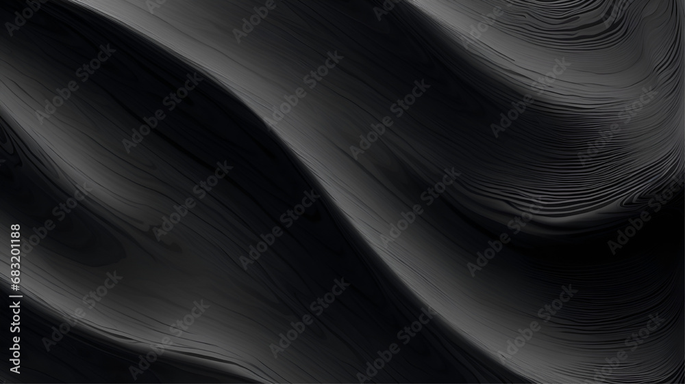 Abstract Black Wave Background. The wave is smooth and flowing Abstract Black Wave Background. The wave is smooth and flowing
