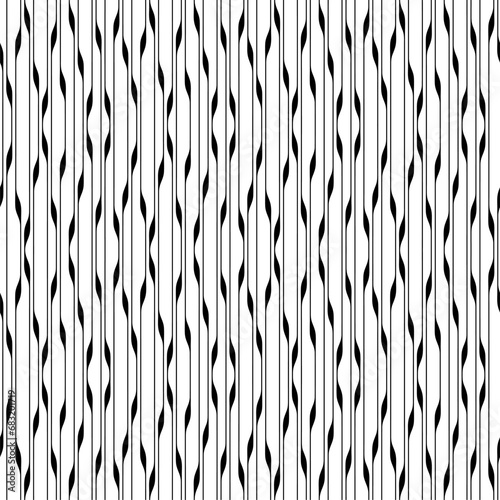 LEAF SEAMLESS BLACK AND WHITE PATTERN