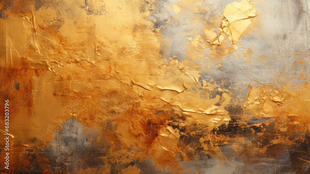 Captivating gold crumpled foil texture backdrop for design projects visual presentations.