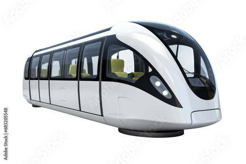 Urban Mobility Revolution: Personal Rapid Transit Isolated on Transparent Background