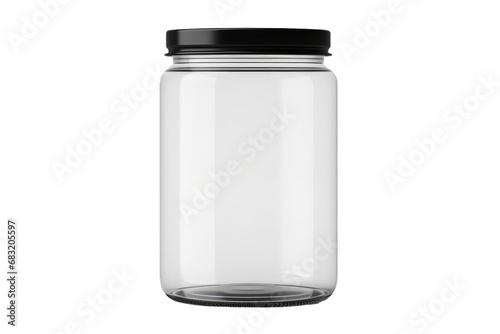 Versatile Container: Empty Jar Isolated on Transparent Background