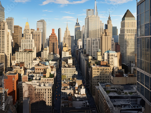 city skyline at newyork city