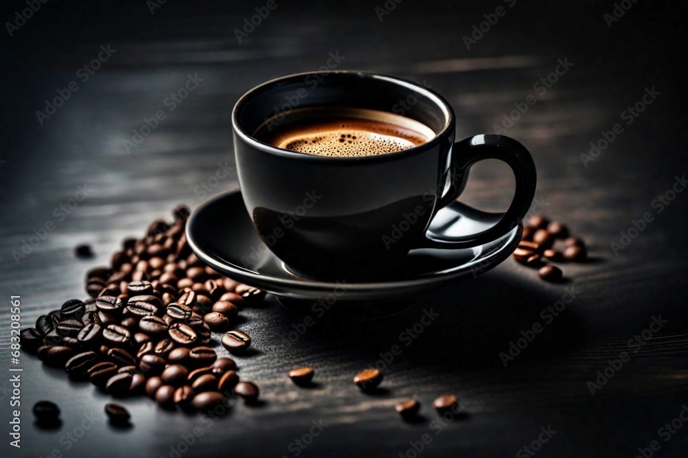 cup of coffee beans cup of coffee beans