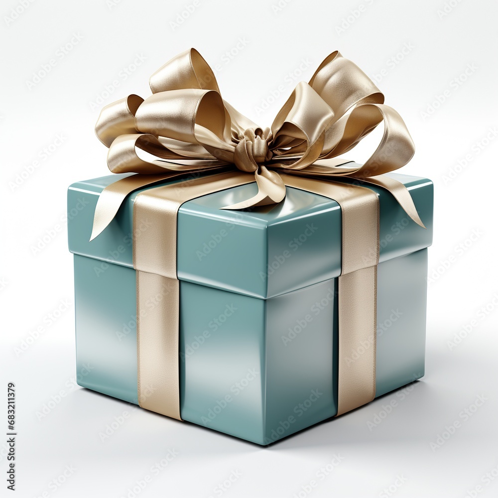 Obraz premium 3d render gift box white background