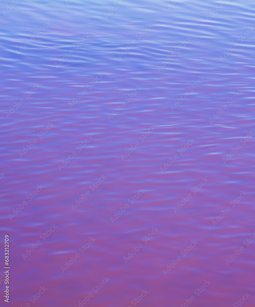 Reflection​ on surface​ blue​ water​ for​ background. Abstract​ of​ surface​ pink​ water​ for​ background.