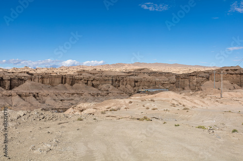Yadan Landform on the Desert of Xinjiang, China