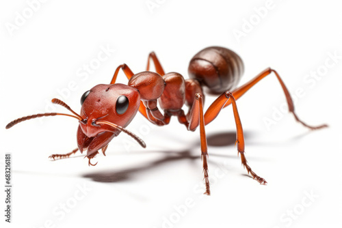 Ant isolated on white background © LomaPari2021