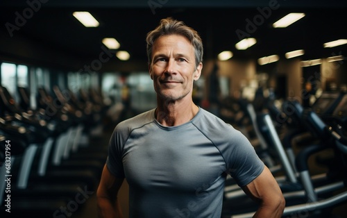 Adult Man in Exercise