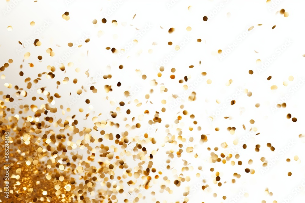 A gold background with lots of small dots created with generative AI technology