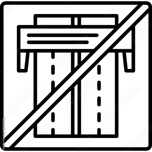 Motorway End Icon
