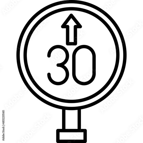 Speed Limit Icon