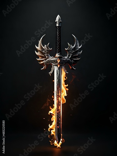 fire sword, made with ai.