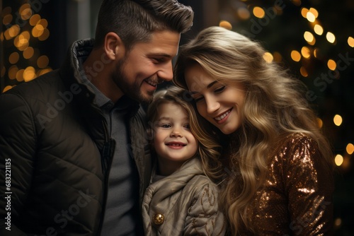 A photo shoot of a happy family