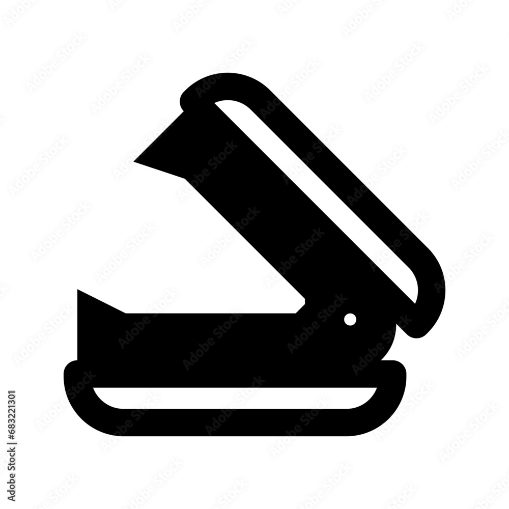 Stapler icon vector. Black stapler pictogram. Can be used as a symbol in web design and mobile app Stapler icon vector. Black stapler pictogram. Can be used as a symbol in web design and mobile app