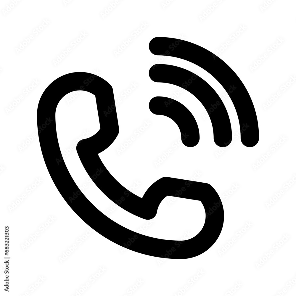 Phone handset vector icon. Flat illustration of phone handset vector icon for web design Phone handset vector icon. Flat illustration of phone handset vector icon for web design