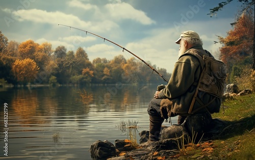 Patient Angler Tranquil Boat Ride
