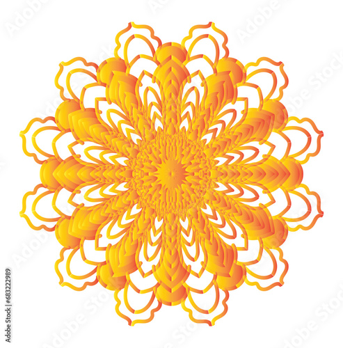 Beautiful decoration ornament mandala design
